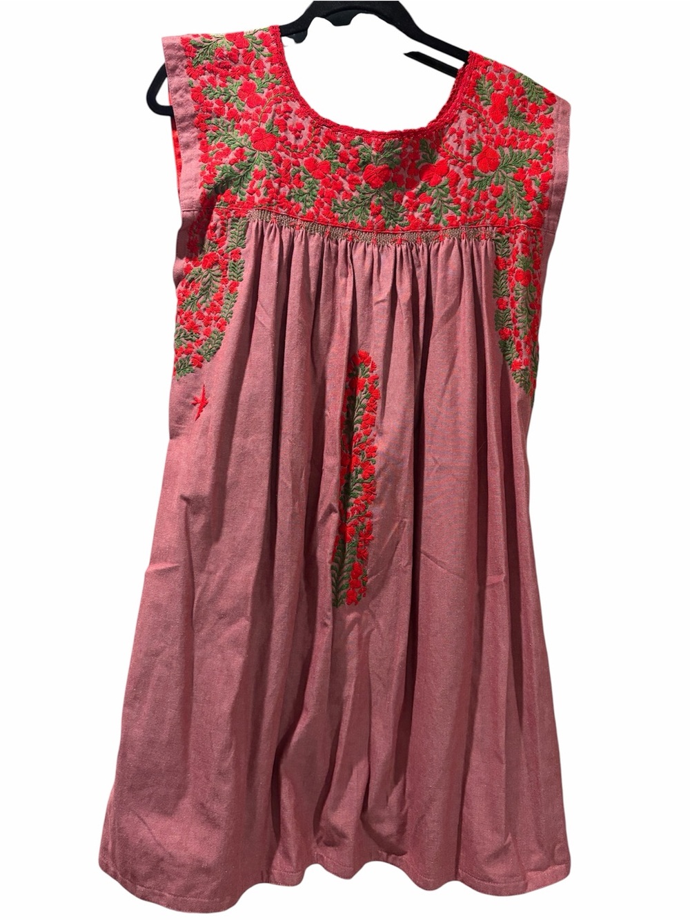 Mi Golondrina embroidered floral dress